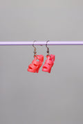 Ohrringe Plateau-Sandaletten Flamingo Pink