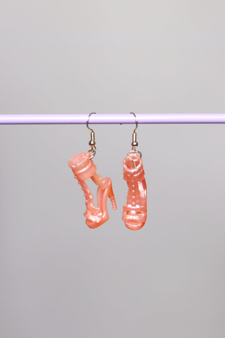 Ohrringe Stiletto Perlmutt Rosa