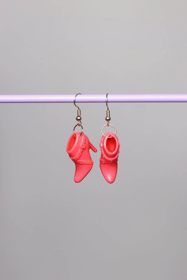 Ohrringe Ankle-Booties Flamingo Pink