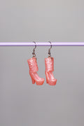 Ohrringe Plateau-Stiefeletten Perlmutt Rosa
