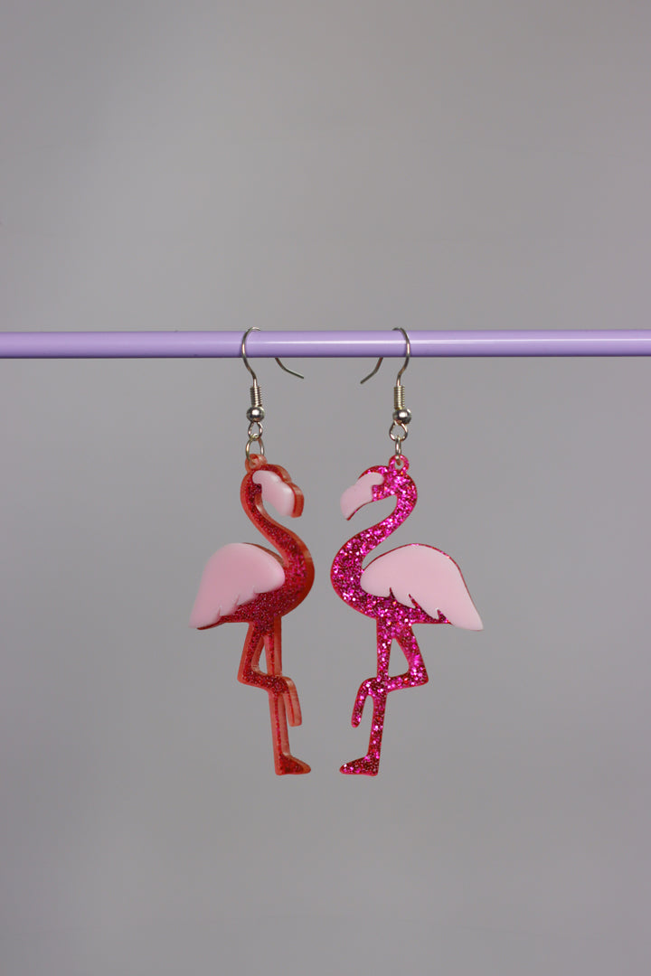 Ohrringe Flamingo
