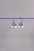 Ohrringe Regenbogen mit Glitzer