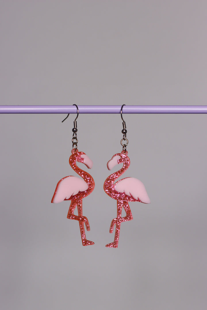 Ohrringe Flamingo